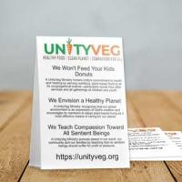 UnityVeg table tent (table photo by Nathan Dumlao)